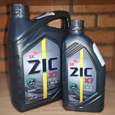 ZIC X7 FE 0W-20, 4L