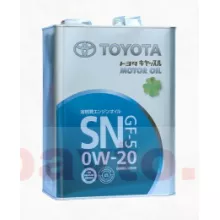 TOYOTA ENGINE OIL 0W-20, 4л