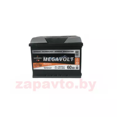 MEGAVOLT SENFINECO 12V 60AH 540A +L