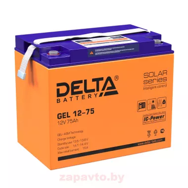 DELTA BATTERY GEL 12-75