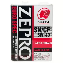 Idemitsu Zepro EURO SPEC SN/СF 5W-40, 4л