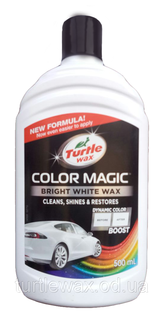 Turtle Wax ПОЛИРОЛЬ JET BLACK WAX ЯРКО-БЕЛЫЙ 500МЛ