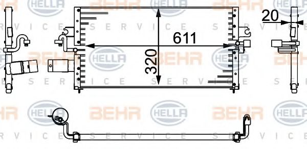 BEHR HELLA SERVICE 8FC 351 037-061