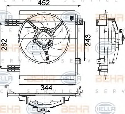 BEHR HELLA SERVICE 8EW 351 041-251