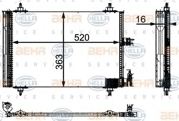 BEHR HELLA SERVICE 8FC 351 301-031