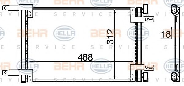 BEHR HELLA SERVICE 8FC 351 305-421