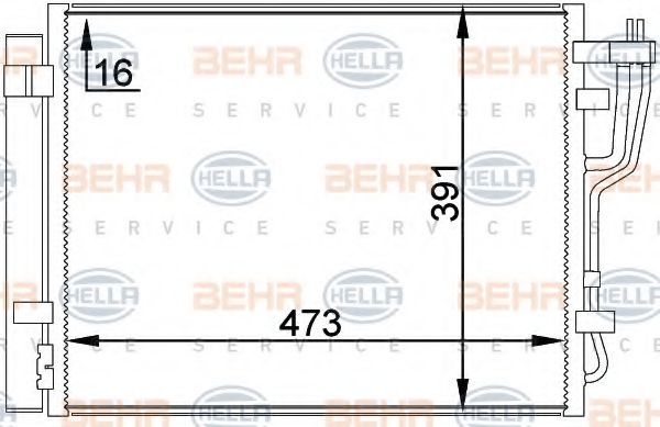 BEHR HELLA SERVICE 8FC 351 318-451