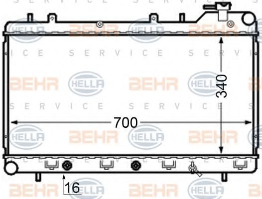 BEHR HELLA SERVICE 8MK 376 704-561