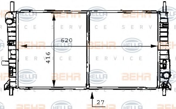 BEHR HELLA SERVICE 8MK 376 706-641