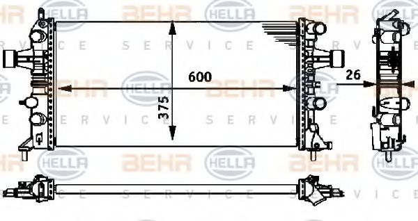 BEHR HELLA SERVICE 8MK 376 710-661