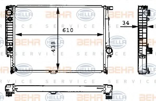 BEHR HELLA SERVICE 8MK 376 713-074