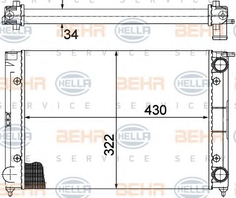 BEHR HELLA SERVICE 8MK 376 713-331