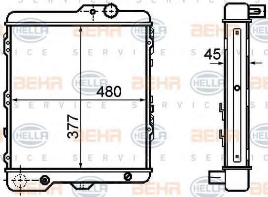 BEHR HELLA SERVICE 8MK 376 714-711