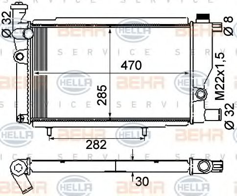 BEHR HELLA SERVICE 8MK 376 715-381