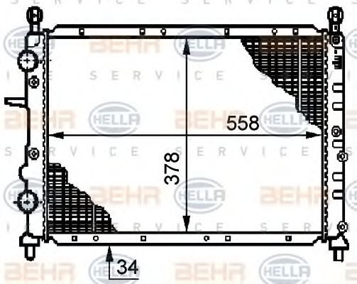 BEHR HELLA SERVICE 8MK 376 719-541