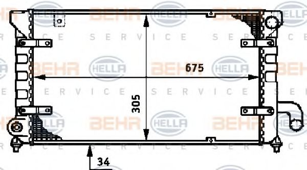 BEHR HELLA SERVICE 8MK 376 720-451