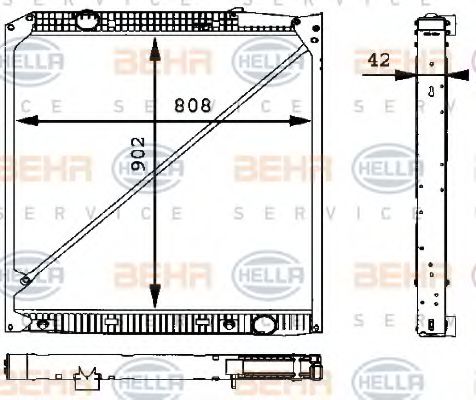 BEHR HELLA SERVICE 8MK 376 721-221