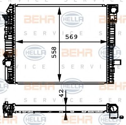 BEHR HELLA SERVICE 8MK 376 721-271