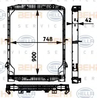 BEHR HELLA SERVICE 8MK 376 721-751