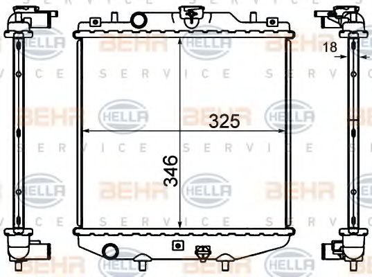 BEHR HELLA SERVICE 8MK 376 724-591