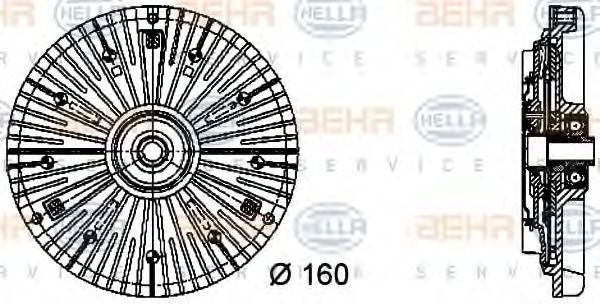 BEHR HELLA SERVICE 8MV 376 732-071