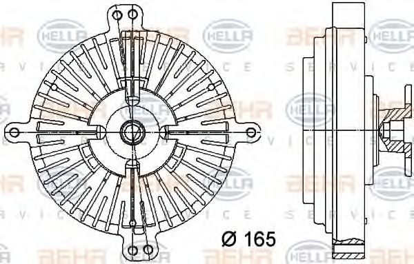 BEHR HELLA SERVICE 8MV 376 732-171