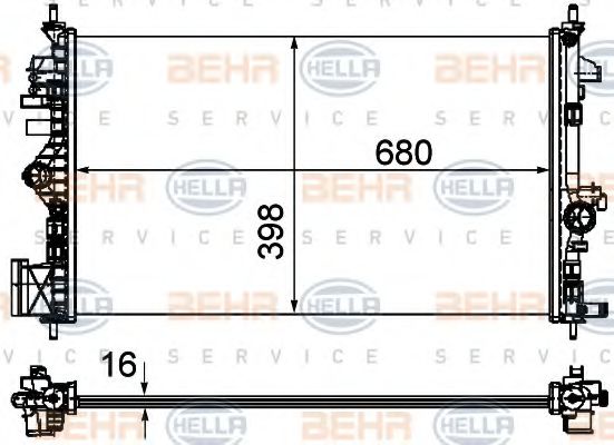 BEHR HELLA SERVICE 8MK 376 754-321