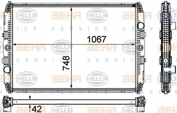 BEHR HELLA SERVICE 8MK 376 755-421