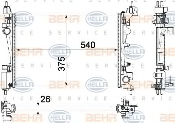 BEHR HELLA SERVICE 8MK 376 756-321