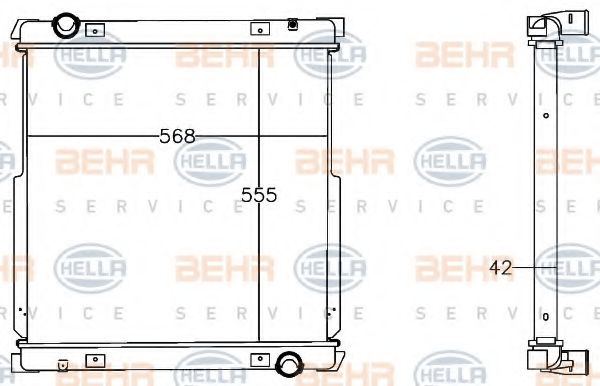 BEHR HELLA SERVICE 8MK 376 758-011