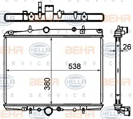 BEHR HELLA SERVICE 8MK 376 767-061