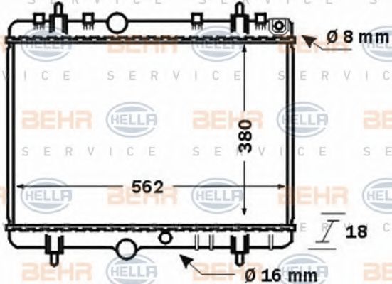 BEHR HELLA SERVICE 8MK 376 771-391