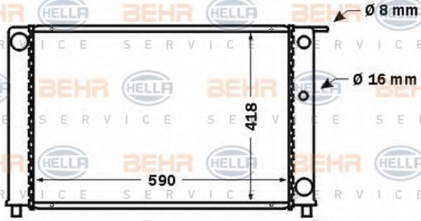 BEHR HELLA SERVICE 8MK 376 774-111