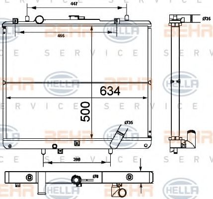 BEHR HELLA SERVICE 8MK 376 787-111