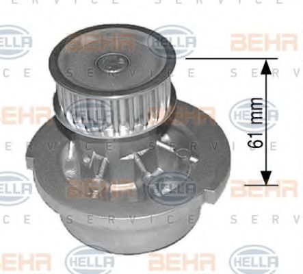 BEHR HELLA SERVICE 8MP 376 800-074