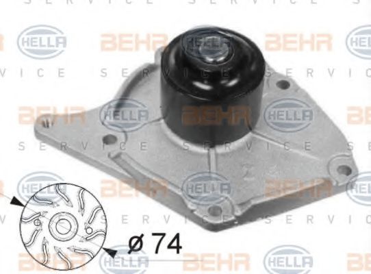 BEHR HELLA SERVICE 8MP 376 800-514