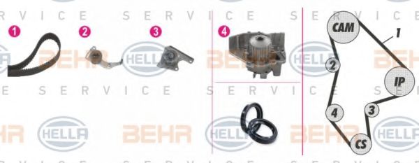 BEHR HELLA SERVICE 8MP 376 804-811