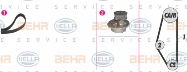 BEHR HELLA SERVICE 8MP 376 814-891