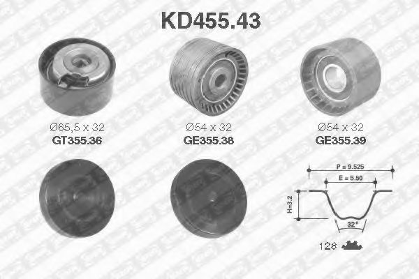 SNR KD455.43