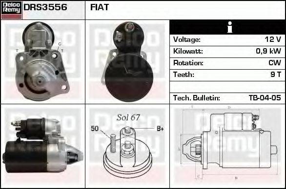 DELCO REMY DRS3556