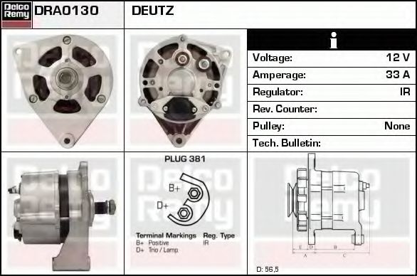 DELCO REMY DRA0130