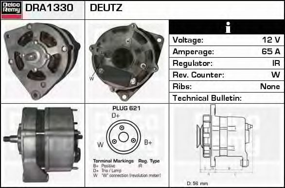 DELCO REMY DRA1330