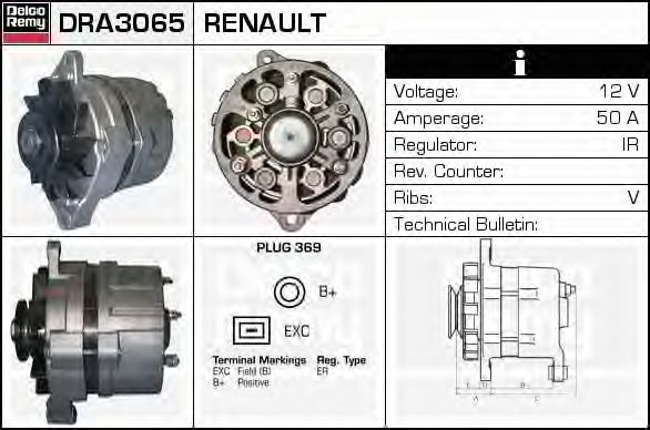 DELCO REMY DRA3065