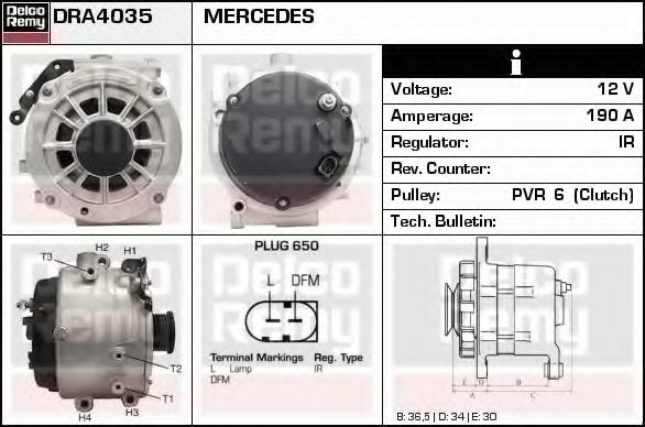 DELCO REMY DRA4035