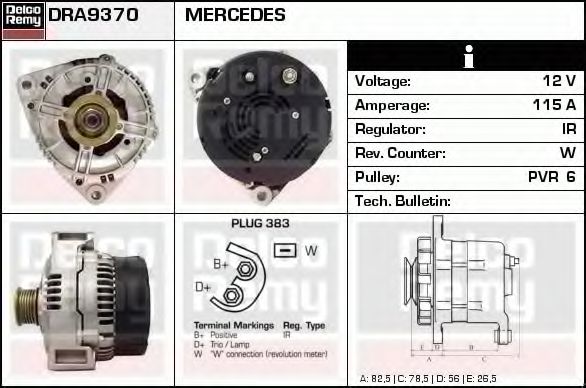 DELCO REMY DRA9370