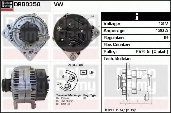 DELCO REMY DRB0350