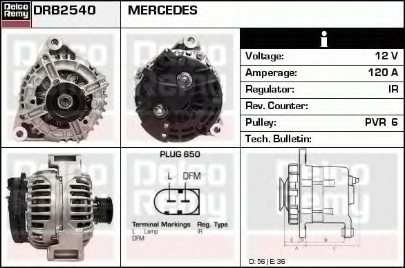 DELCO REMY DRB2540