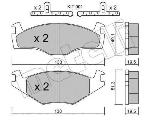 METELLI 22-0045-1K