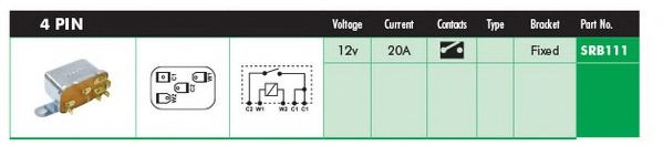 LUCAS ELECTRICAL SRB111