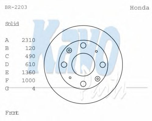 KAVO PARTS BR-2203